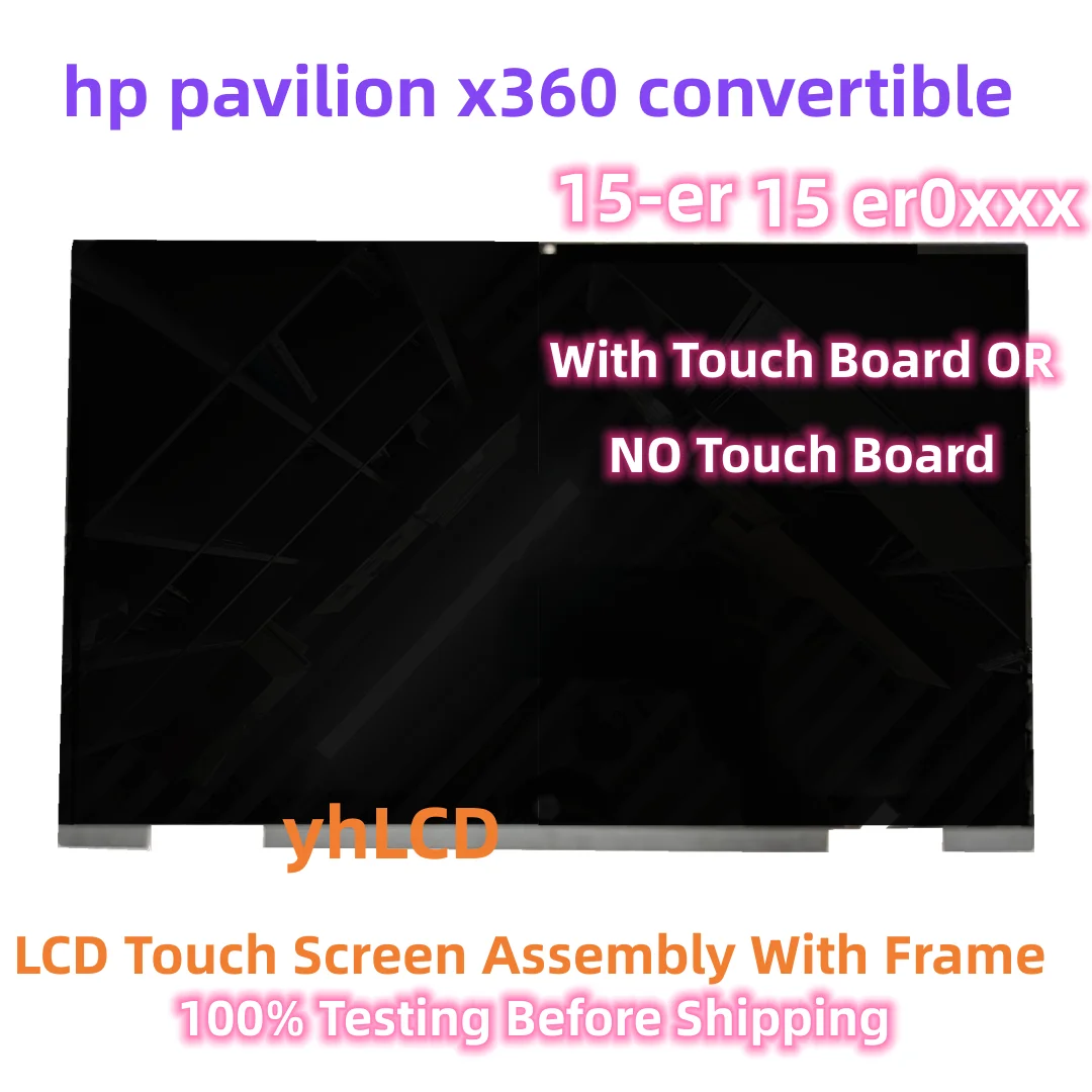 15.6'Inch Replacement For HP Pavilion X360 Convertible 15-er0xxx 15-er LCD Touch Screen Digitizer Display Assembly FHD 1920X1080