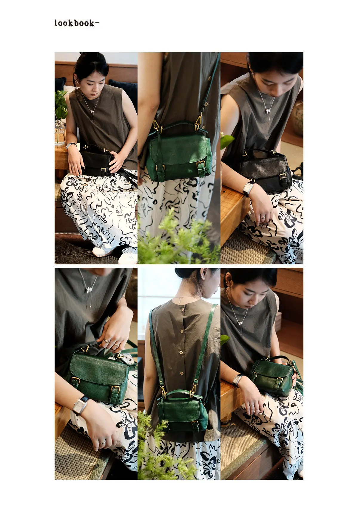 PNDME Mode Vintage handgefertigte Damen-Umhängetasche aus echtem Leder, multifunktionale Outdoor-Reisetasche, Rucksack aus Kuhleder – Detail 2