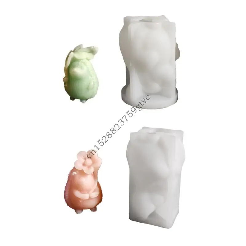 

D0UF Transform Living Space with Handmade Hedgehog Candlestick Silicone Mould