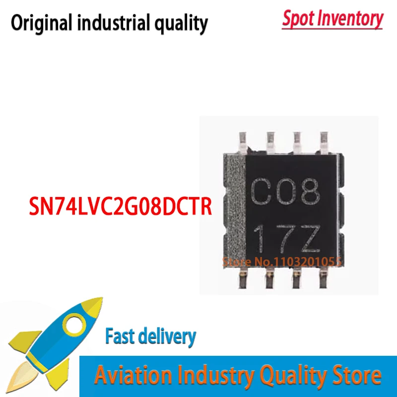 10pcs/lot SN74LVC2G08DCTR C08 SSOP-8  100% New&Original In Stock