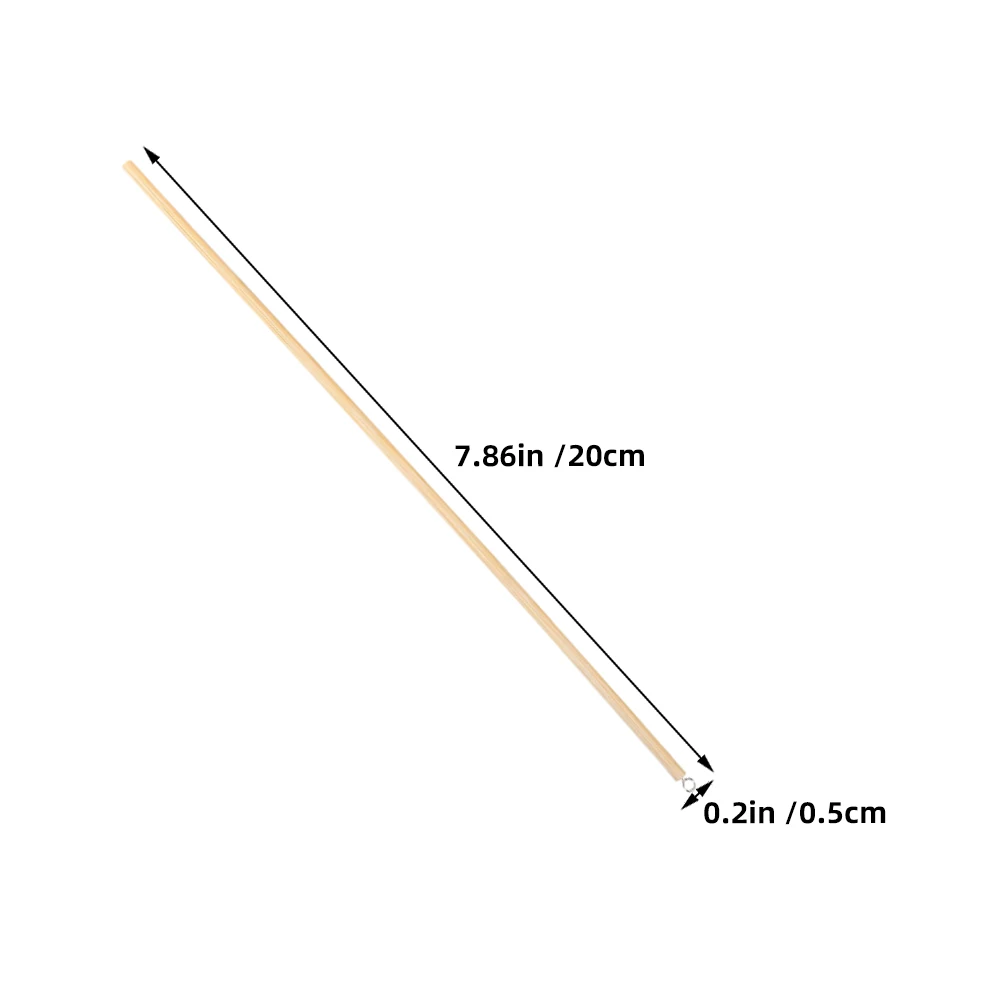 30 個中国影絵人形アームコントロールロッド 20 センチメートルベージュ Diy キット子供のための伝統的な民俗芸術パフォーマンステアター
