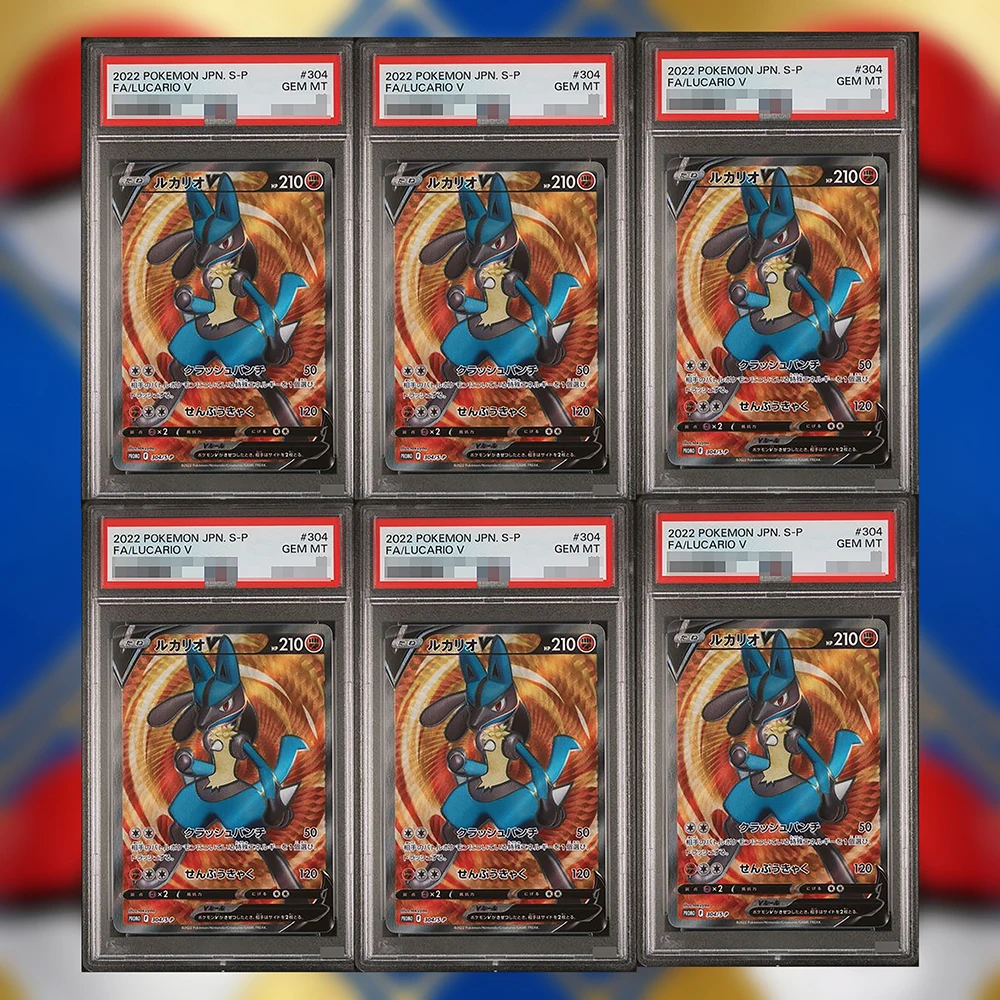 

Diy Proxy PTCG Collection Card 10 Lucario V SR 304/S-P Limited Promo 2022 Card Japanese A260 Flash Card Self Made Card Gifts