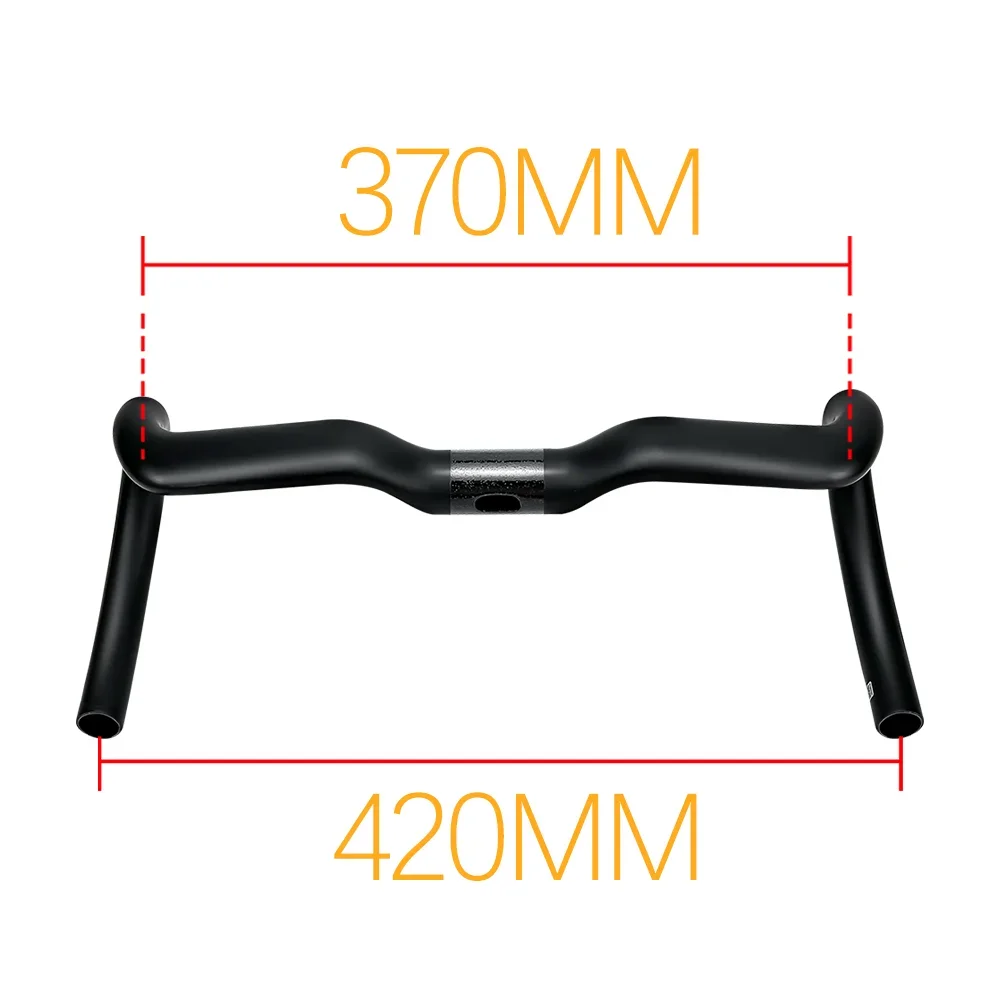 BALUGOE Competition Lift 20mm Highway Bicycle Bend Handle Extraverted Sprint Type Bicycle Handlebar Ultralight Carbon Fiber UCI image 3