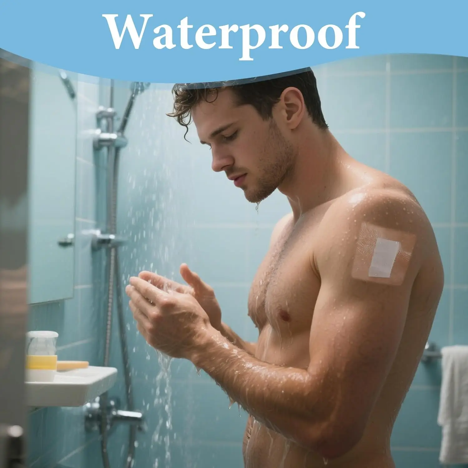 50/100 Stück Transparente Wasserdichte PU-Schutzfolie Tattoo-Nachsorgefilm Dehnbare Selbstklebende Hautabdeckung Aufkleber für Dusche und Schwimmen – Detail 1