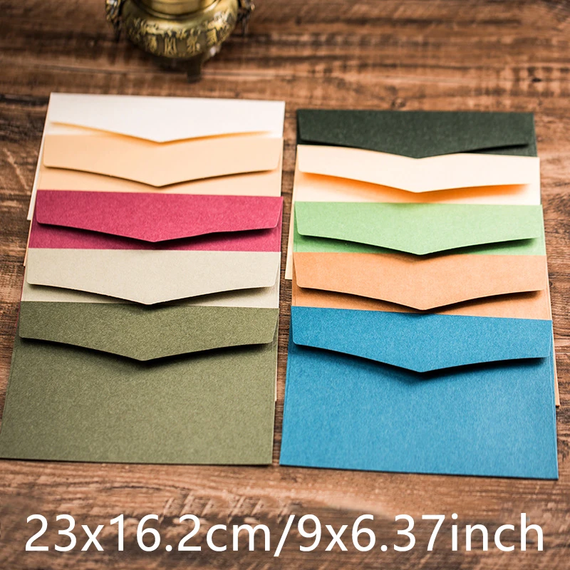 Enveloppe en Papier Kraft de 200g, 23x16.2cm, 30 Pièces, Fournitures pour Petites Entreprises, Carte Postale, Message, Emballage, InPorter, Mariage, Papeterie