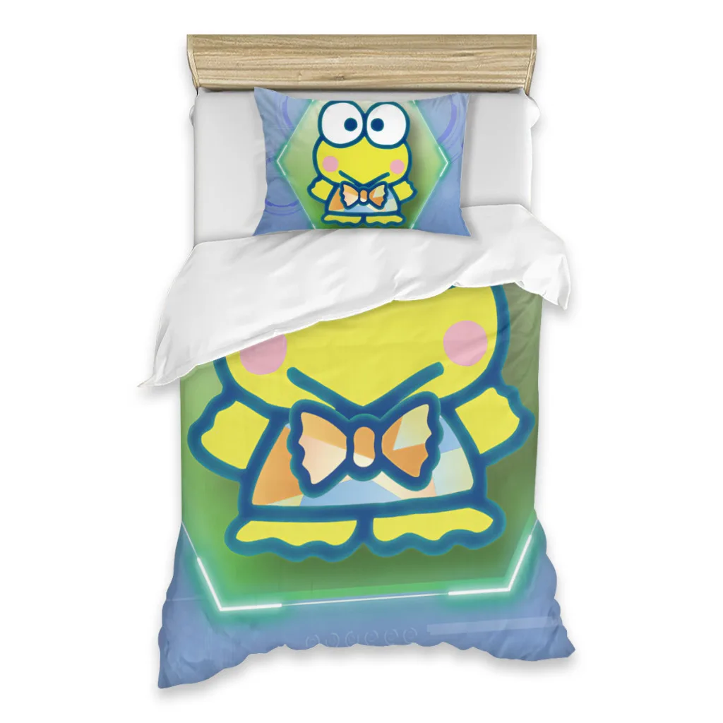 

Sanrio KEROKERO KEROPPI Sanrio KEROKERO KEROPPI Bed Sheets Set Comforter Quilt Cover Duvets Single Bedding