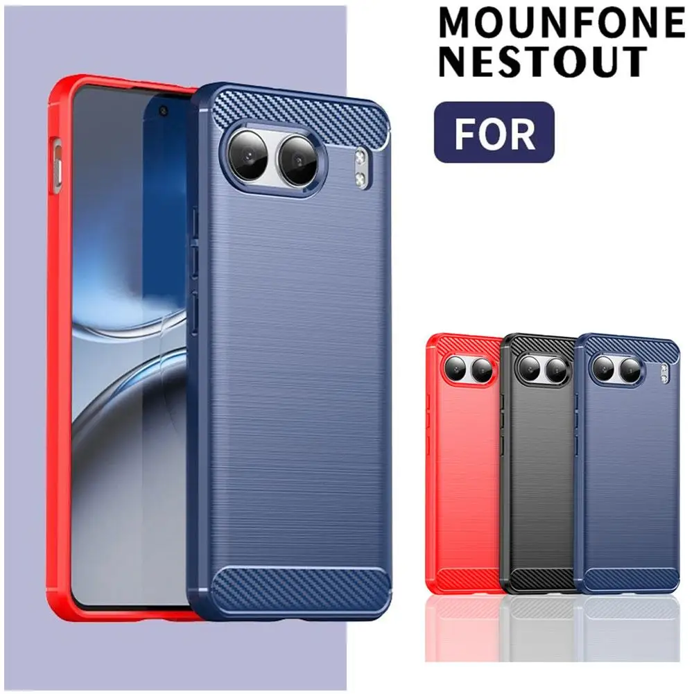 For OnePlus Nord 4 Mobile Phone Case OnePlus Nord 4 Mobile Brushed TPU Fiber Thin Soft Carbon Accessories Phone Case A2N0