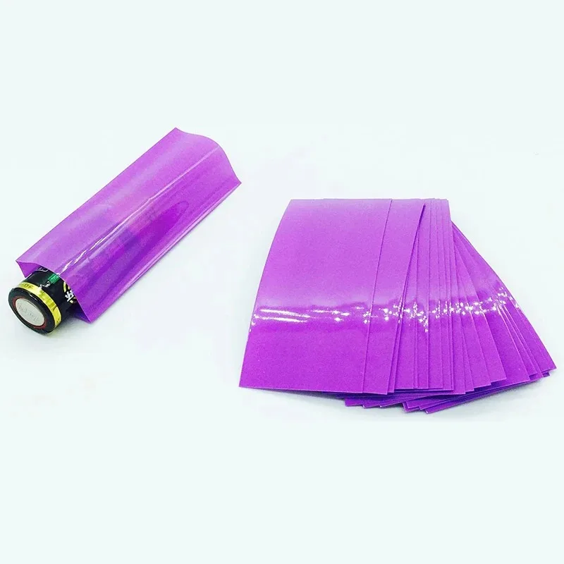 100Pcs Flat PVC Heat Shrink Tubing Battery Wrap For 18650 Lithium Battery Heat Shrink Tube Assorted Kit Self-Adhesive Insulator