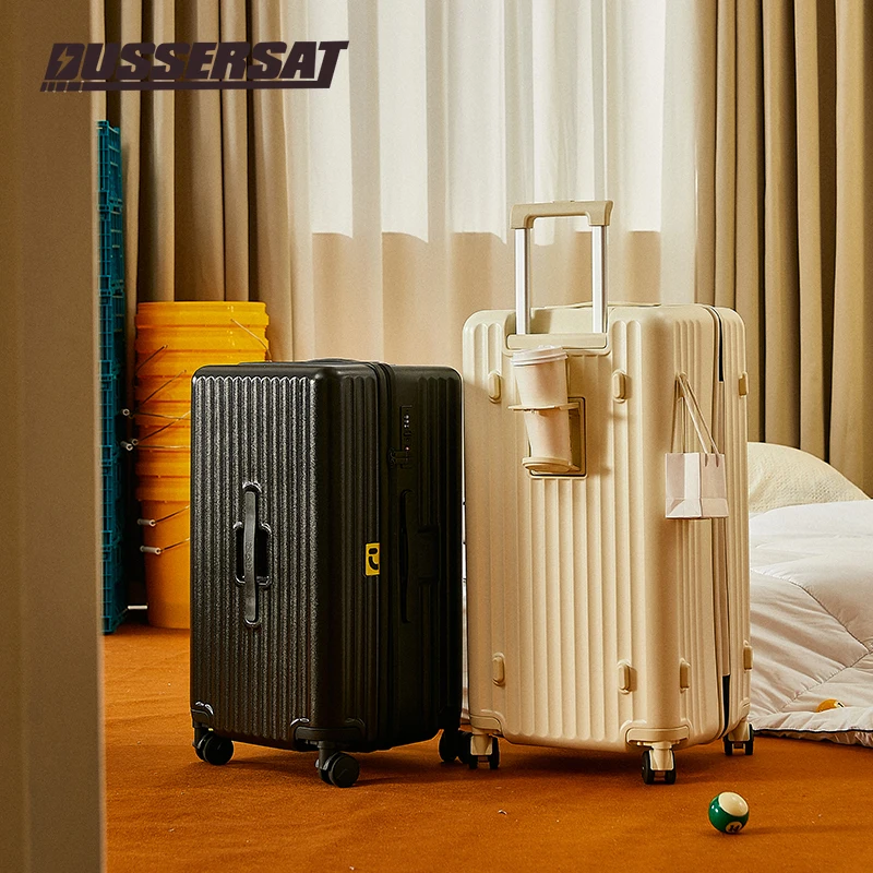 

20-30 Inch Travel Suitcase Hand Luggage with TSA Code Box Cup Holder Cell Phone Holder Side Hook Universal Wheel Capacity