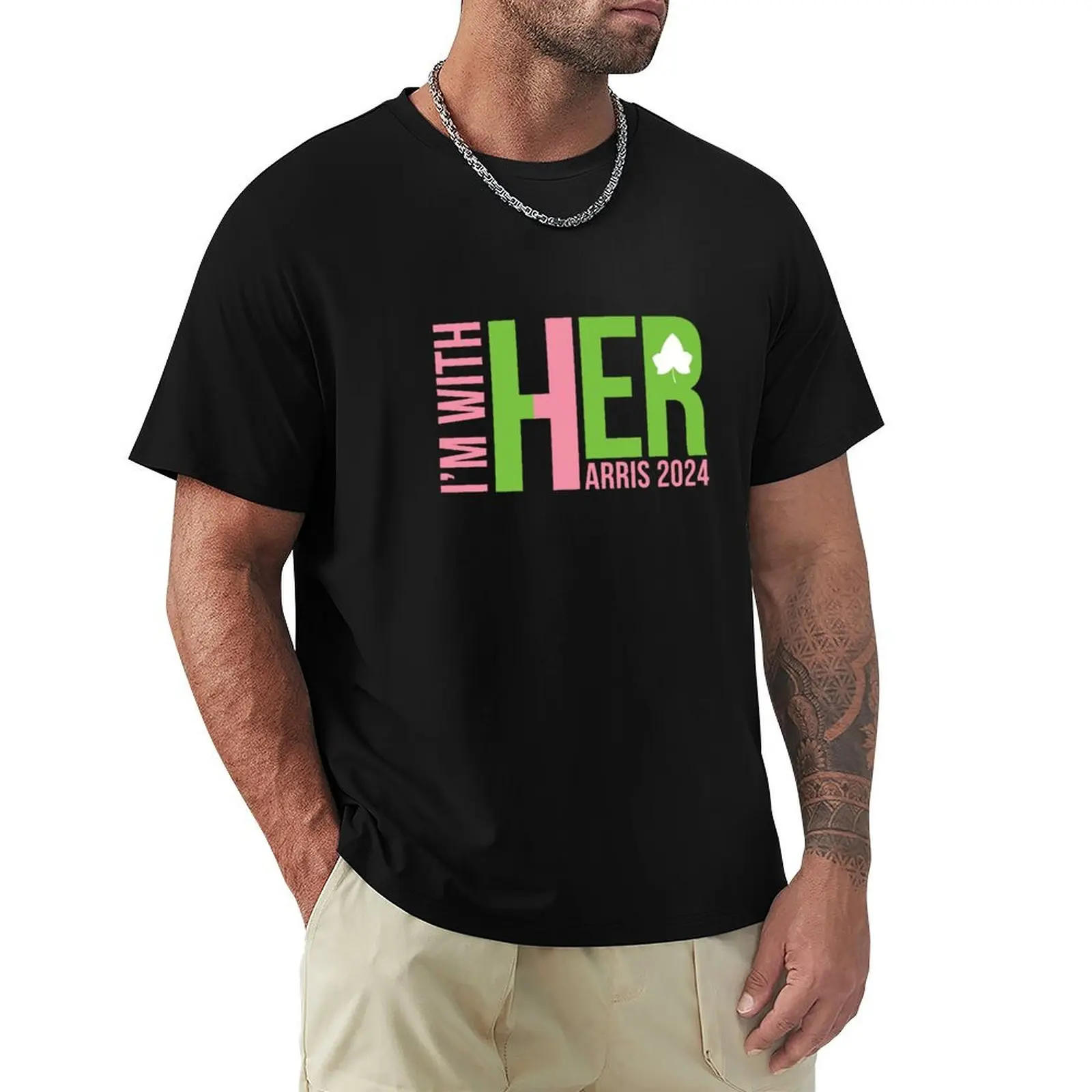 

I'm with Her - Kamala Harris 2024 T-Shirt anime tshirt T-shirts oversize custom shirt street wear mens cotton t shirts
