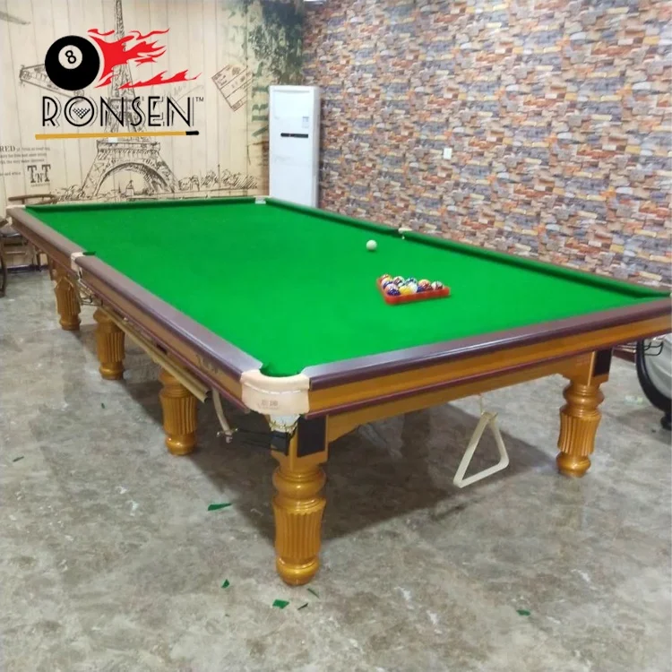 China Popular Sale Quality Production Professional Championship Level 12ft Snooker Table Billiard with Steel block and Heater