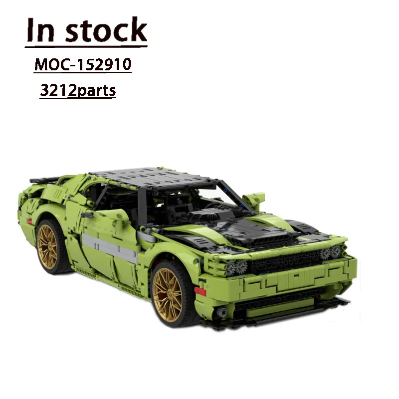 New MOC-152910 Challenger 2008 Supercar Assembly Splicing Building Block Model 3212 Auto Parts Building Block Kids Toy Gift