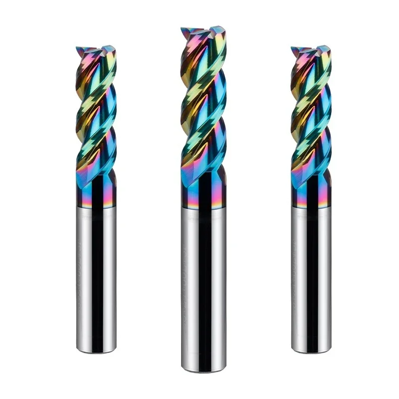 

HRC55 Твердосплавная концевая фреза Алюминий 3F Фреза Акрил Дерево Медь Пластик Режущий инструмент Концевые фрезы с ЧПУ Фрезерные инструменты