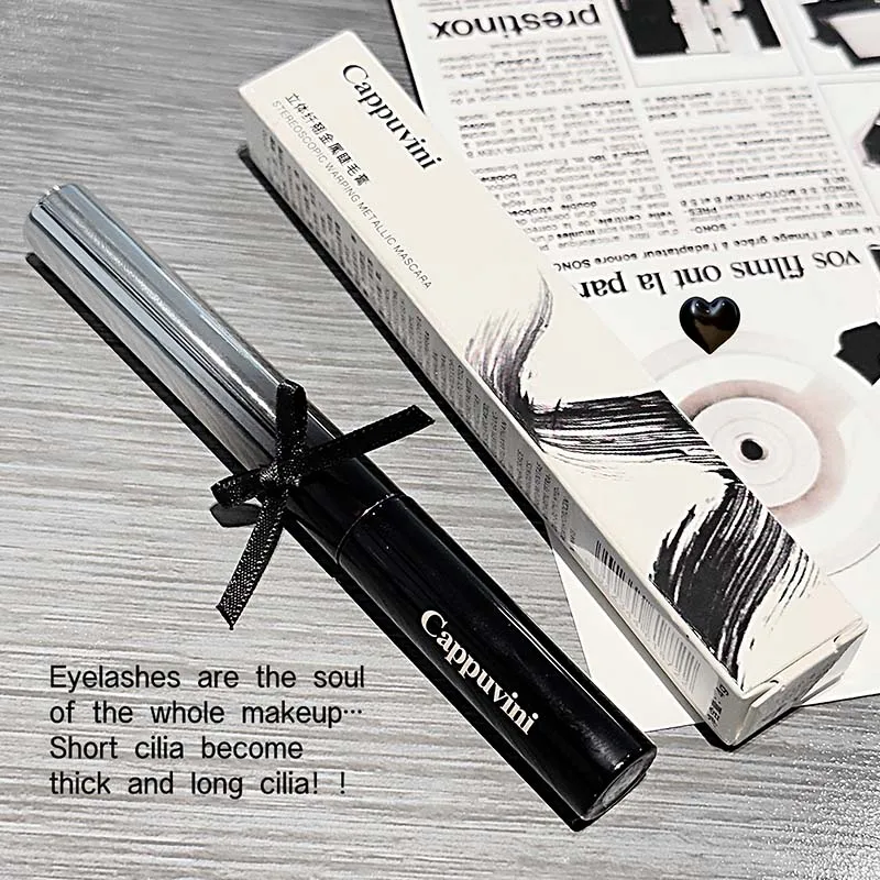 3Dメタルマスカラ、カプチーニラッシュリフト、にじみにくく防水、一日中キープ、ボリュームのあるまつげ