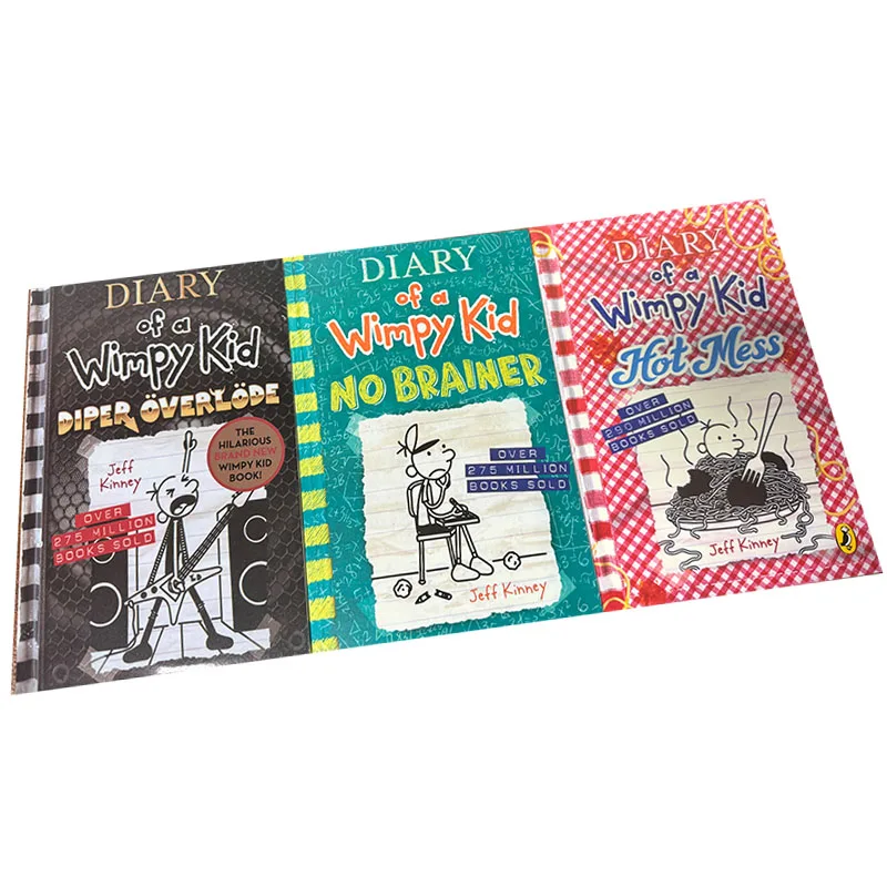 يوميات طفل جبان الإنجليزية 17-19 كتاب الأطفال كتب الخيال كتب روايات المانجا باللغة الإنجليزية كتب المانغا 3 كتب #5