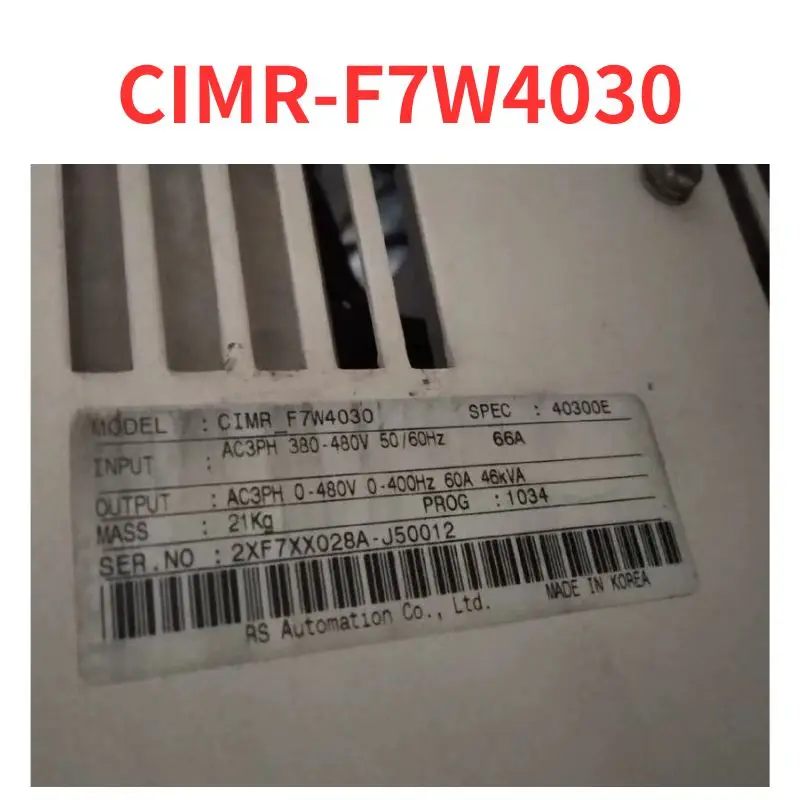 

Second-hand CIMR-F7W4030 inverter test OK Fast Shipping