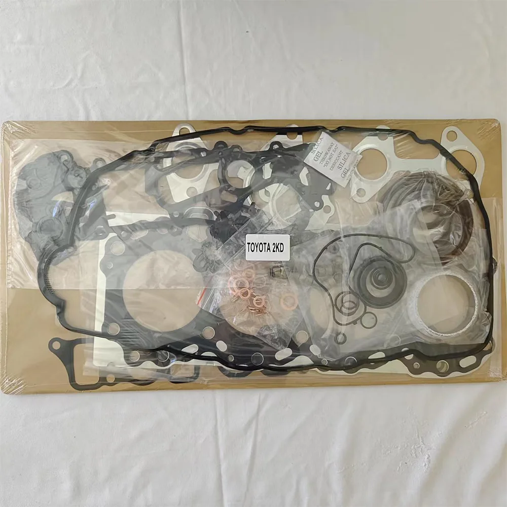 Conjunto completo de peças de motor 2kd-ftv, conjunto de junta adequado para toyota dyna hiace hilux 2.5l 2.5 t t l4 diesel 2001-2019 0411130030 51019700
