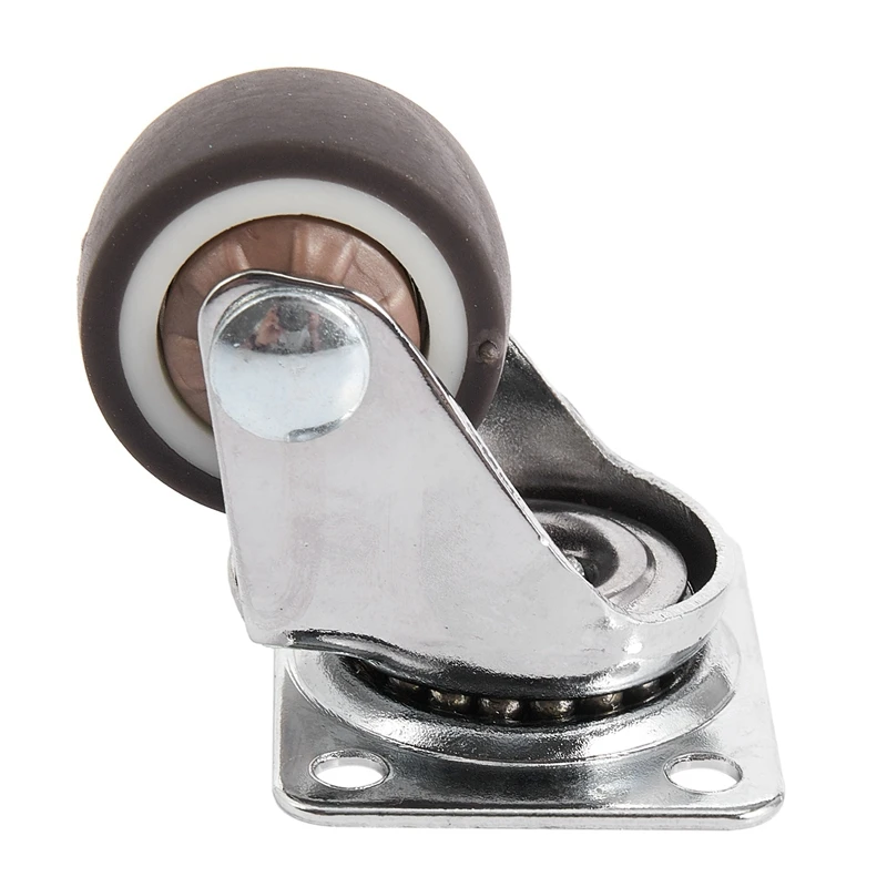 Mini Casters, 1 Inch/25 Mm Diameter, Ultra-Quiet Wheel For Bookcase Drawers