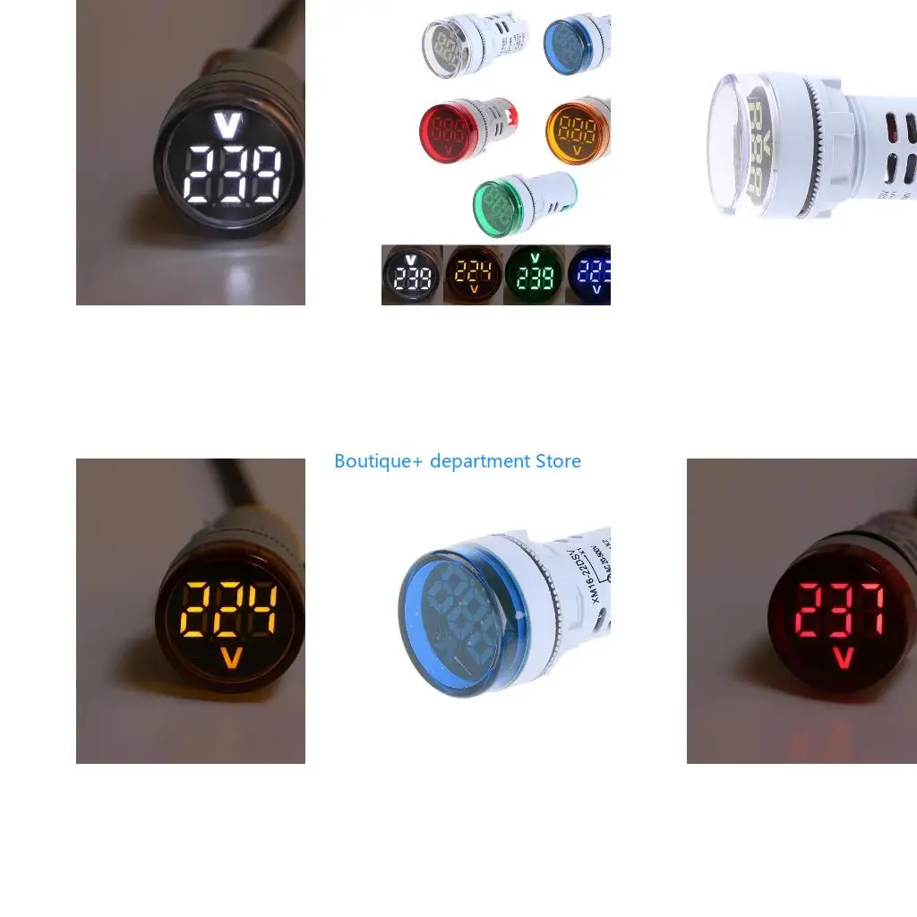 E1PD AC Display Digital LED Display Voltmeter AC 60-500V Meter Monitor 110v 220v Detetor Indicato