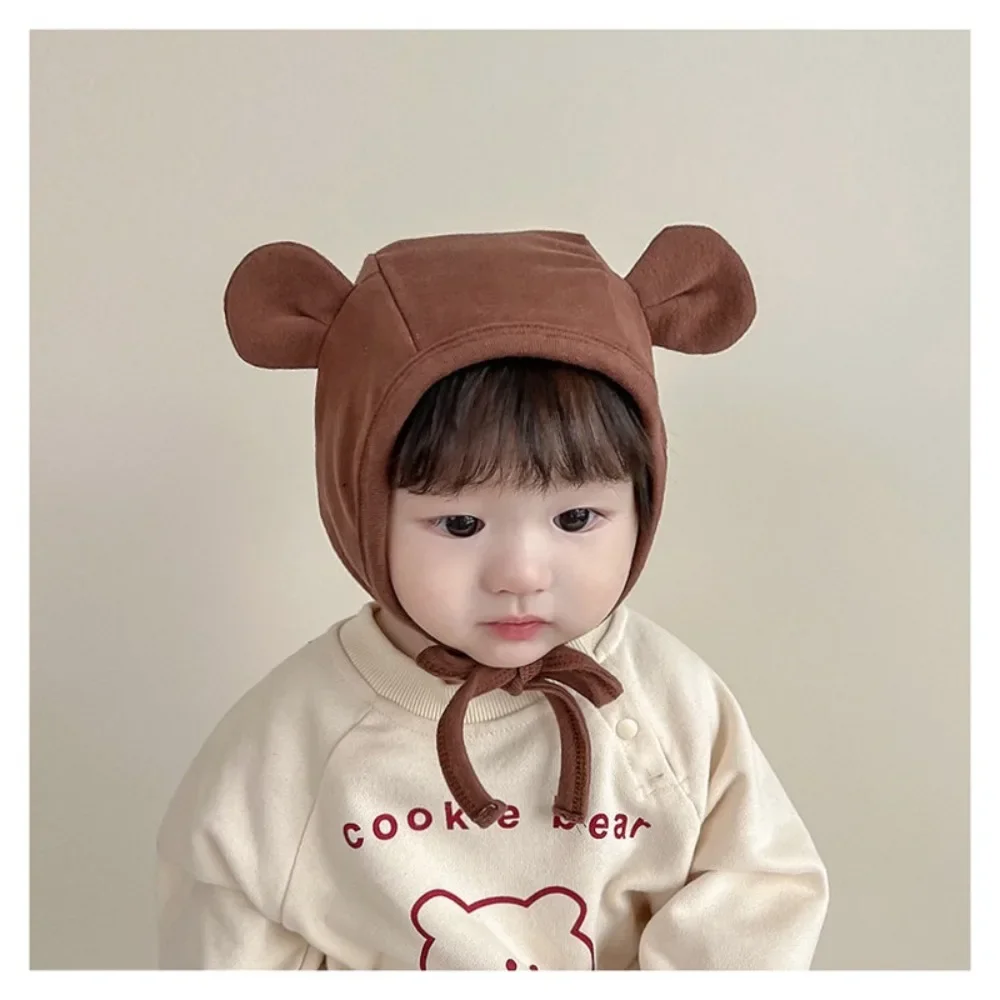 

New Kawai Bear Rabbit Ear Winter Baby Earmuffs Cartoon Ear Windproof Ear Protection Cap Photography Props Soft Baby Knitted Cap
