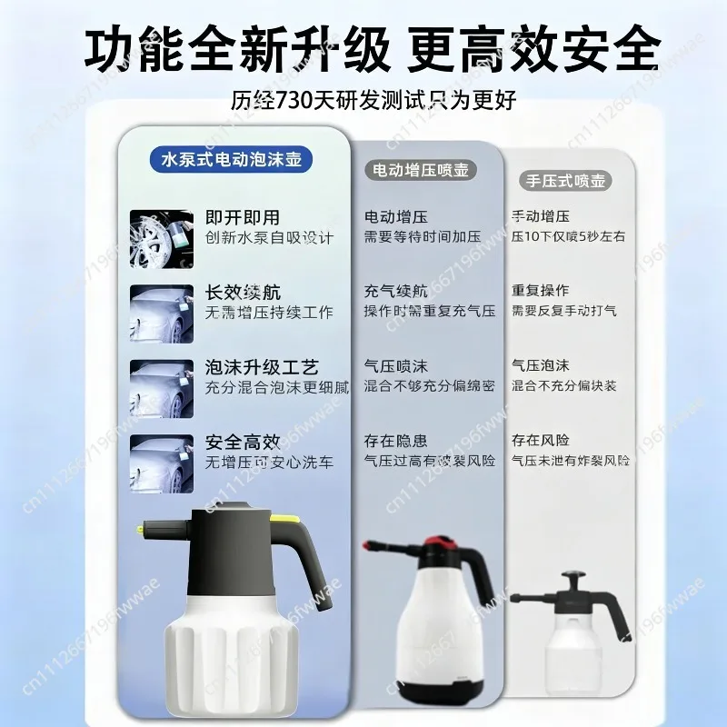 For Car car wash liquid high foam pa watering can special inflatable nozzle pneumatic car wash