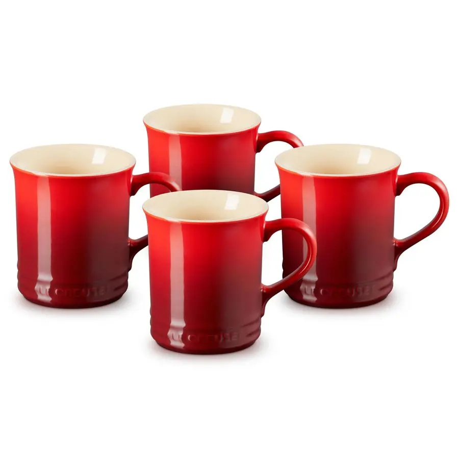 

Stoneware Set of 4 Mugs, 14 oz. each, Cerise