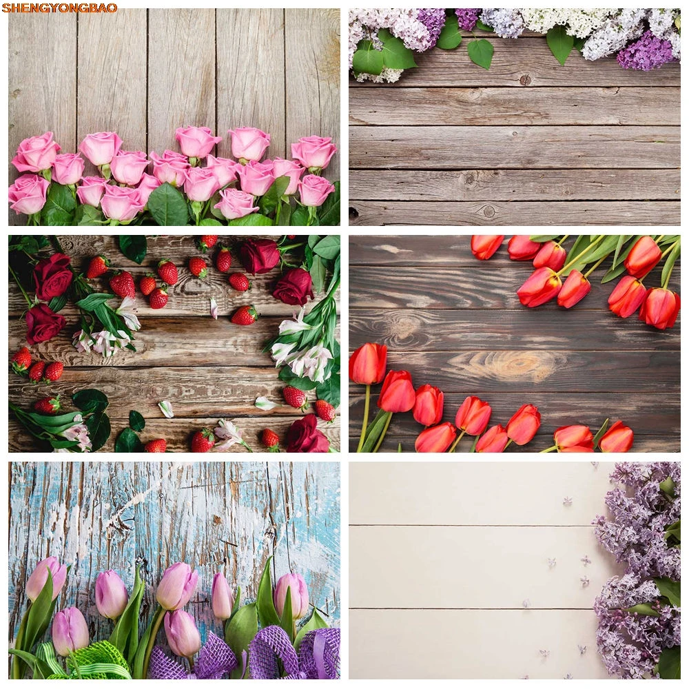 

Spring Wooden Board Background Photography Floor Plank Spring Wallpaper Backdrop Product Shooting Supplies