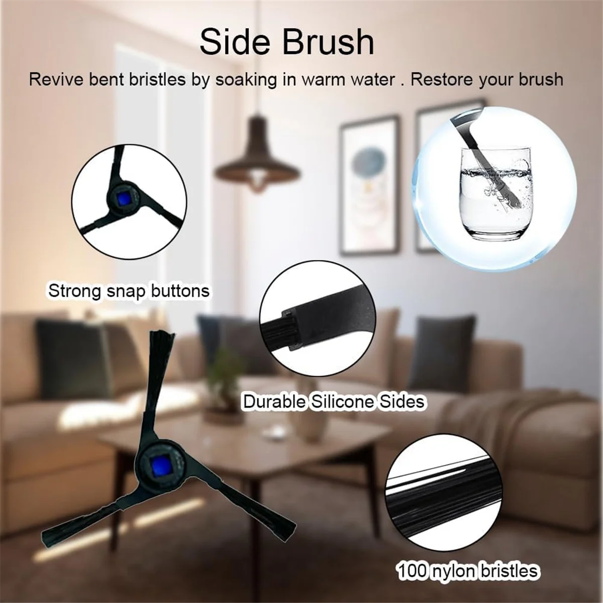 Ersatzteile für T30 Pro Omni / DDX14 / T30 MAX Vakuum-Seitenbürste Hepa-Filter Mopp Lappen Staubbeutel