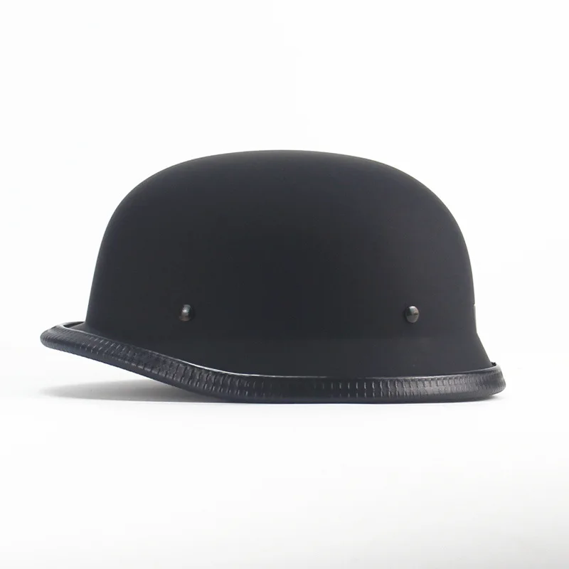 

Vintage Motorcycle Cruiser Half Face German Helmet Motorcycle Helmet Bright Black Car-styling DOT certified helmet