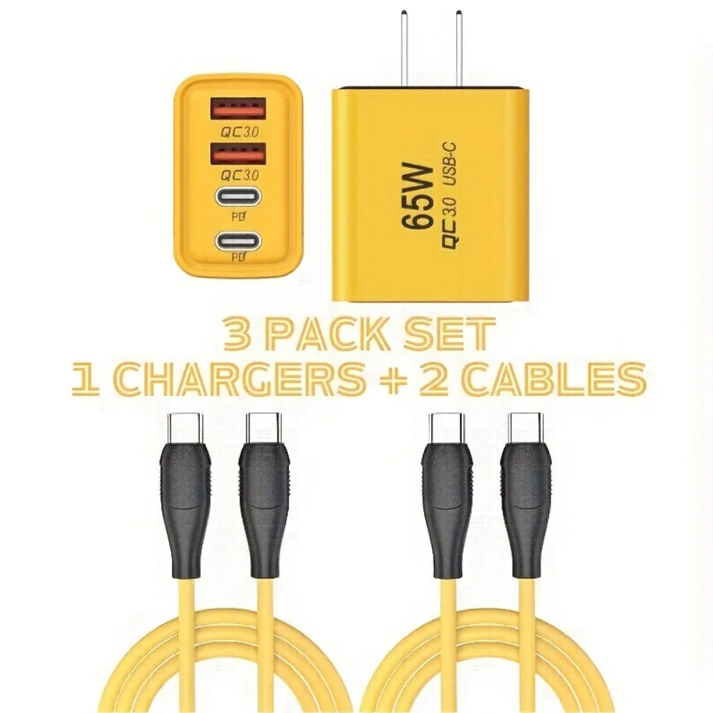 

Зарядное устройство 3-в-1 для быстрой зарядки, совместимое с Samsung, iPhone 17 Pro Max/16/15, Galaxy S25, Pixel, iPad