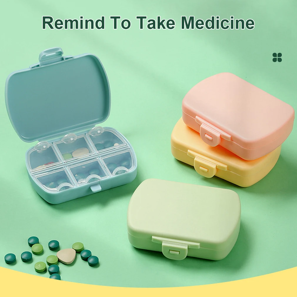 Medicine Storage Box Organizer Container For Travel Pill Box With Seal Ring Small Box For Tablets Wheat Straw Container Medicine