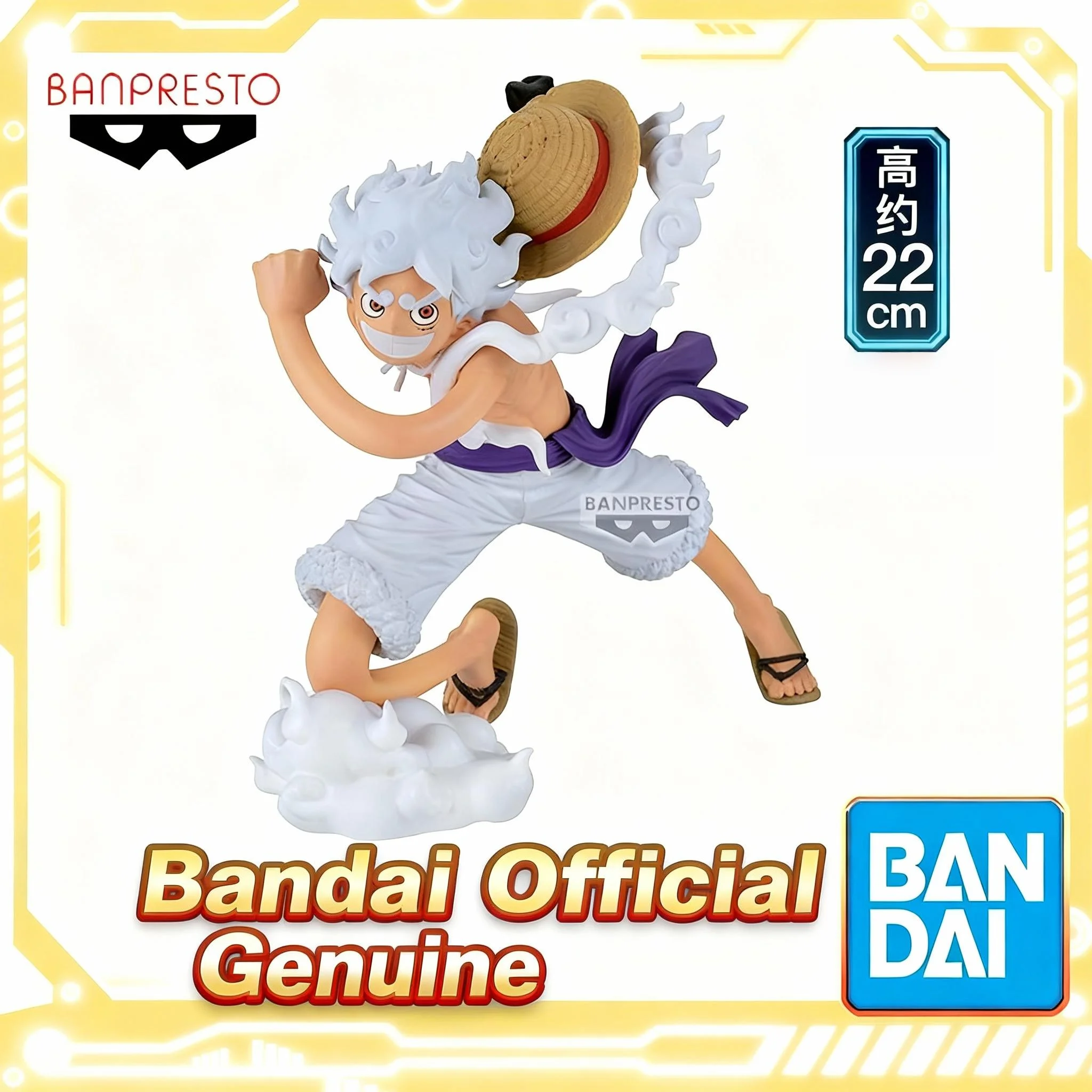 

Monkey.D.Luffy Gear 5-Ⅱ Figures Anime One Piece Figure BANDAI Grandista Official Genuine Limited Edition Collectible Toys Gift