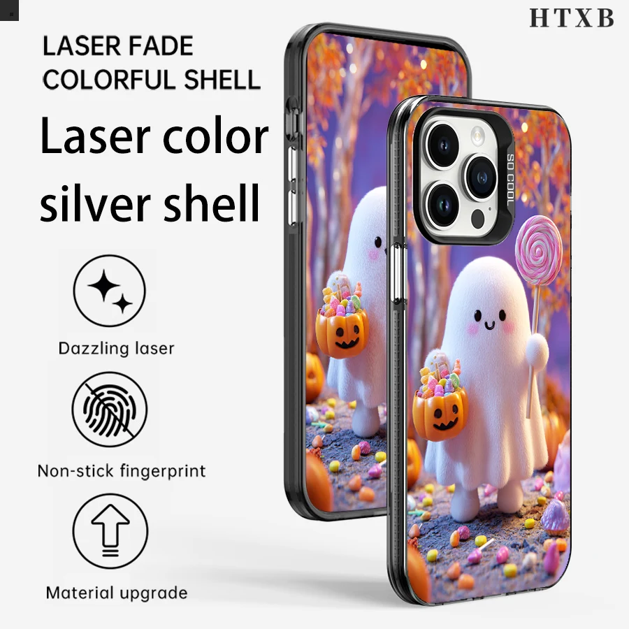 할로윈 롤리팝 호박 유령 아이폰 17에서 11 프로 맥스 플러스로