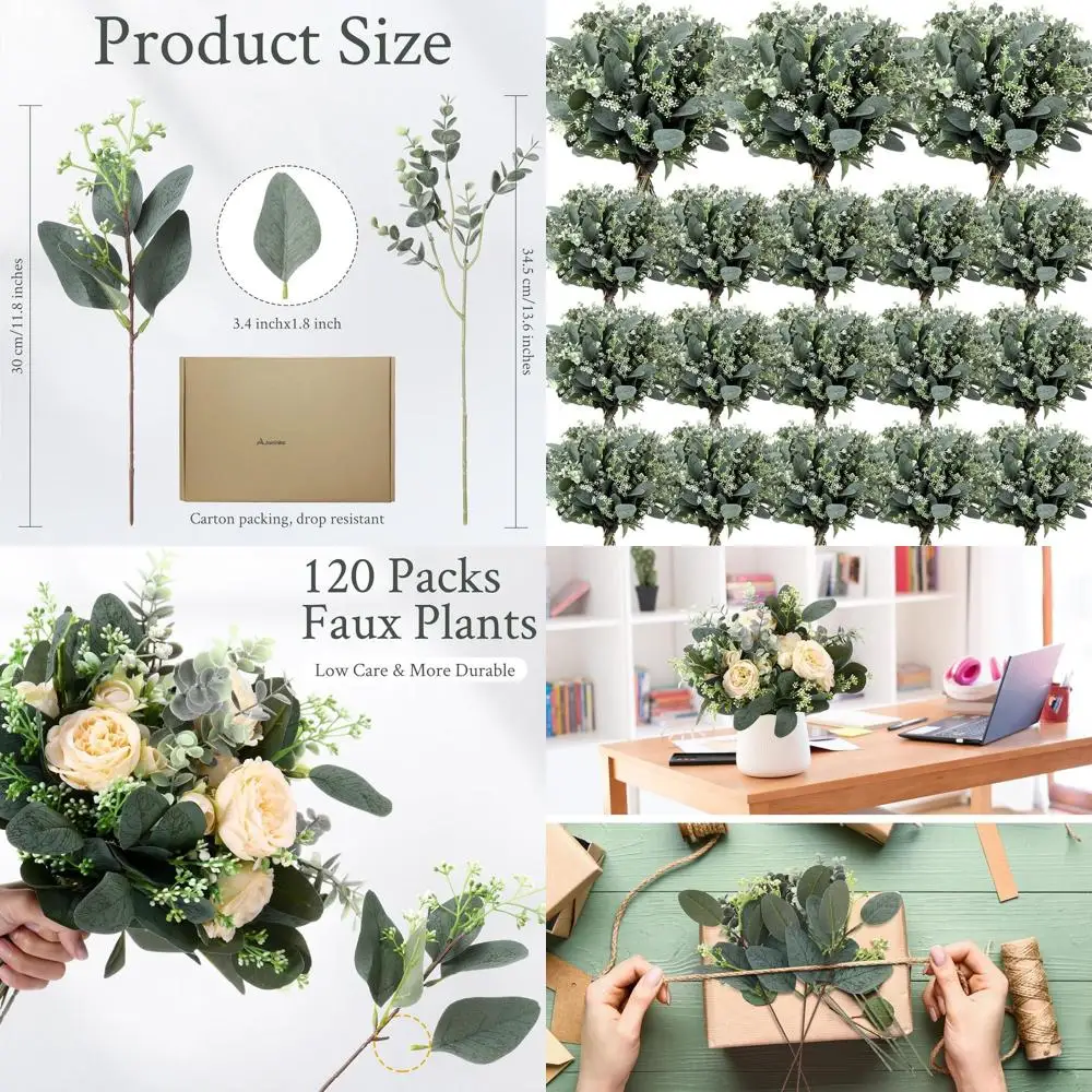 

Стебли листьев эвкалипта с белыми семенами, искусственные серебряные доллары, искусственные овальные листья для венков, гирлянды, цветочные A