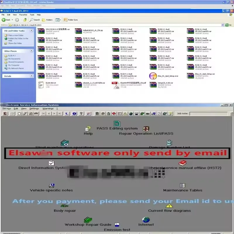 أحدث إصدار برنامج ElsaWin 6.0 لـ V-W لـ A-udi لـ Sk-oda لـ S-eat برنامج إصلاح السيارات Elsa Win 6.0 Wiring diagra