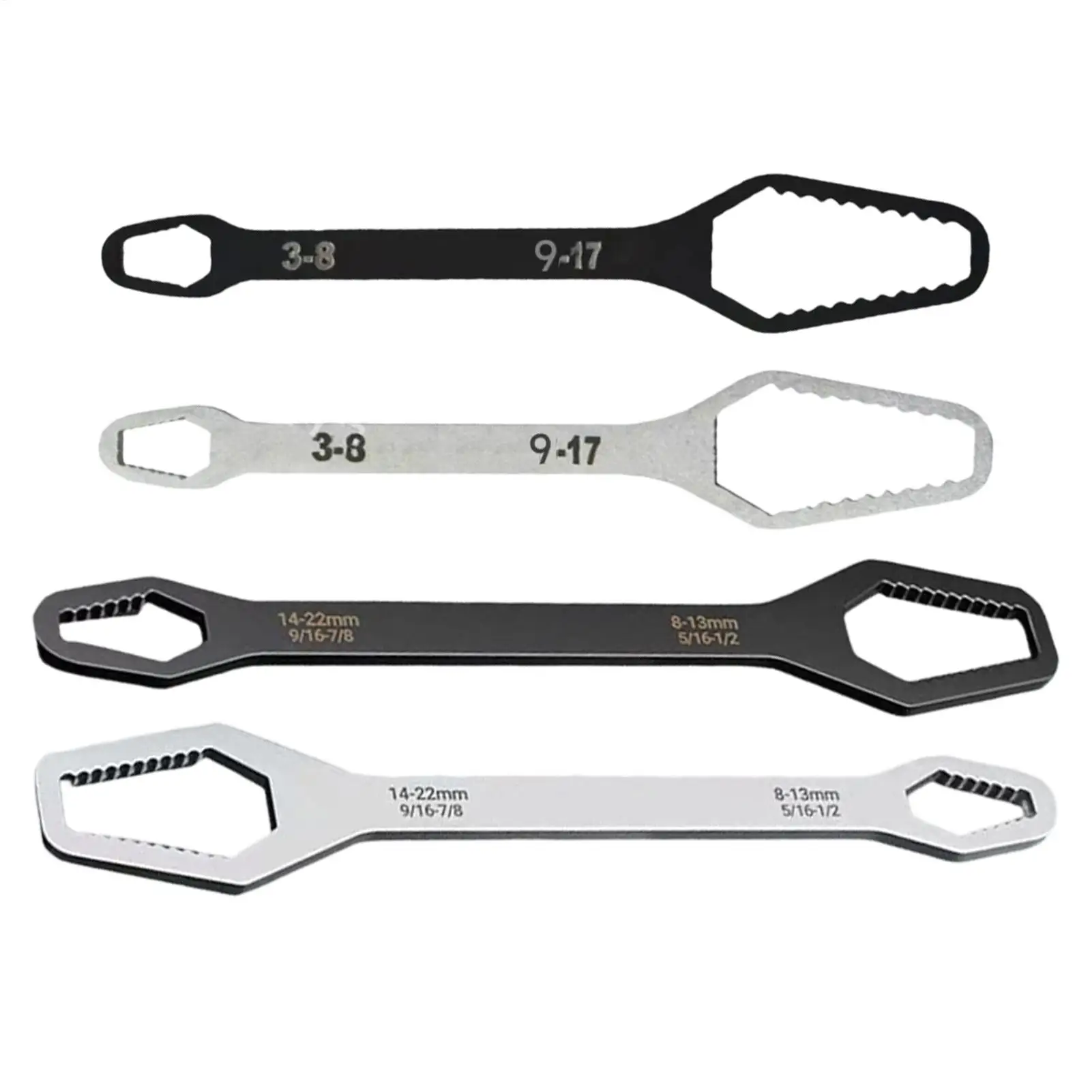 Self Adjusting Wrench Steel Double-Ended Repair Tools Adjustable Bike Repair Wrenches for Car Truck Vehicle SUV Home Garage