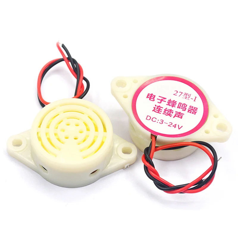 SFM-27 3-24V 12V 95DB Active buzzer High-decibel Electronic Buzzer Beep Alarm Intermittent / Continuous For Arduino diy Buzzer