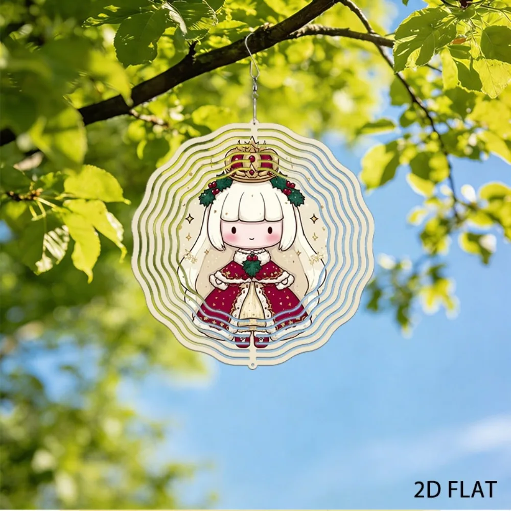 

White Hair Anime Character Wind Chime Outdoor Courtyard Lawn Decor