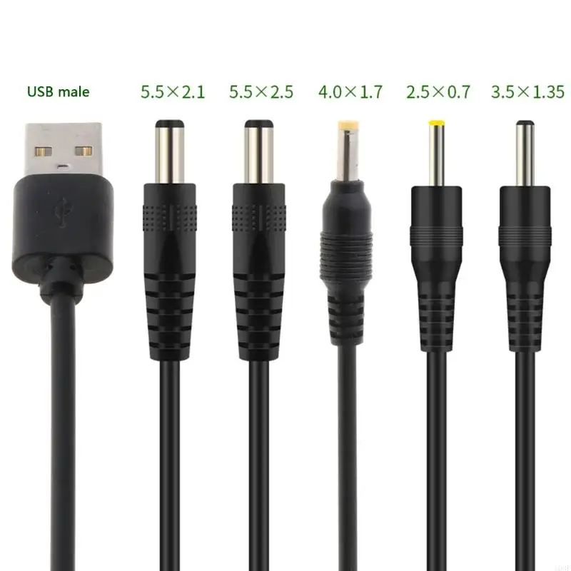 103F USB a per 5.5x2.1 Aux Plug Adattatore Convertitore per Mini Speake