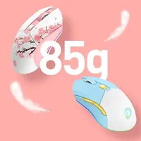 Dareu Em901 Wireless Mouse Dual Mode PAW3395 RGB Charging Base Air Low Latency Gaming Mouse Pc Gamer Accessories Mice Office Mac