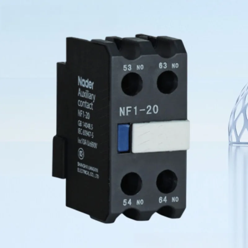 Nader Liangxin NF1 Series Top-mounted Auxiliary Contact Block Fit NDC1 AC Contactor Industrial Control Accessories