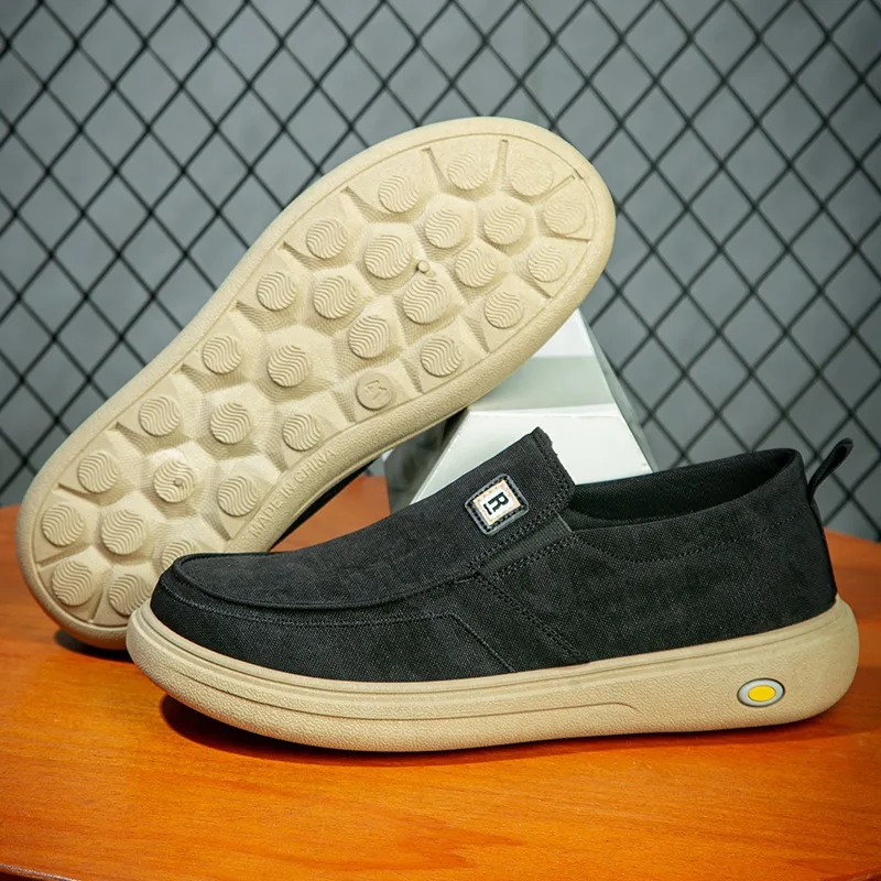 

Paul Zoufanti Casual Slip-On Soft Bot Breathable Faionable Canvas oes round Toe Rubber Foam Outsole Summer oes