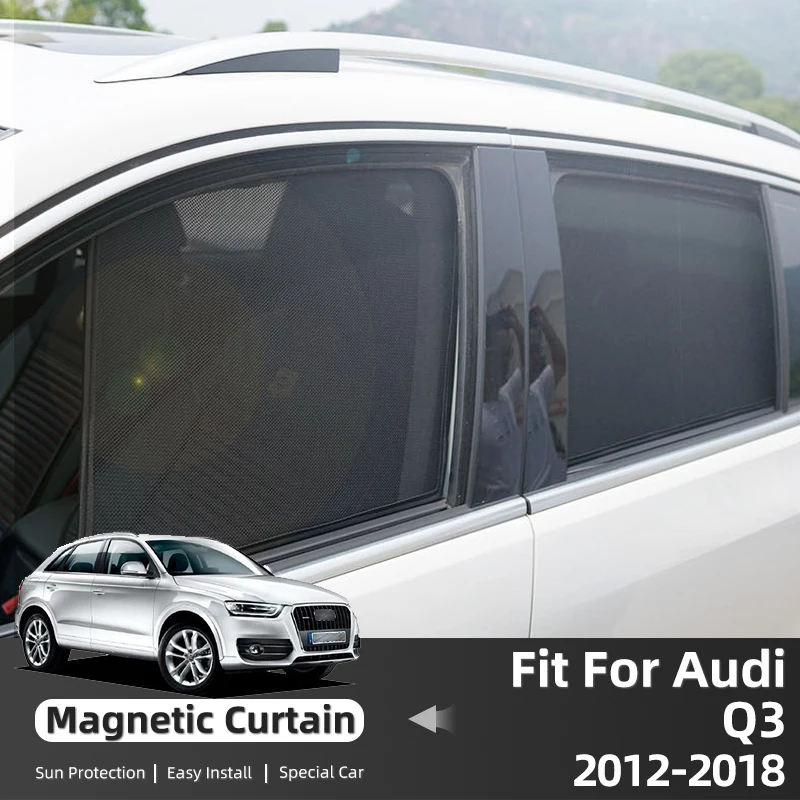 For Audi Q3 8U 2012-2018 Car Sunshade Shield Front Windshield Curtain Window UV Protection Sun Shade Visor blinds