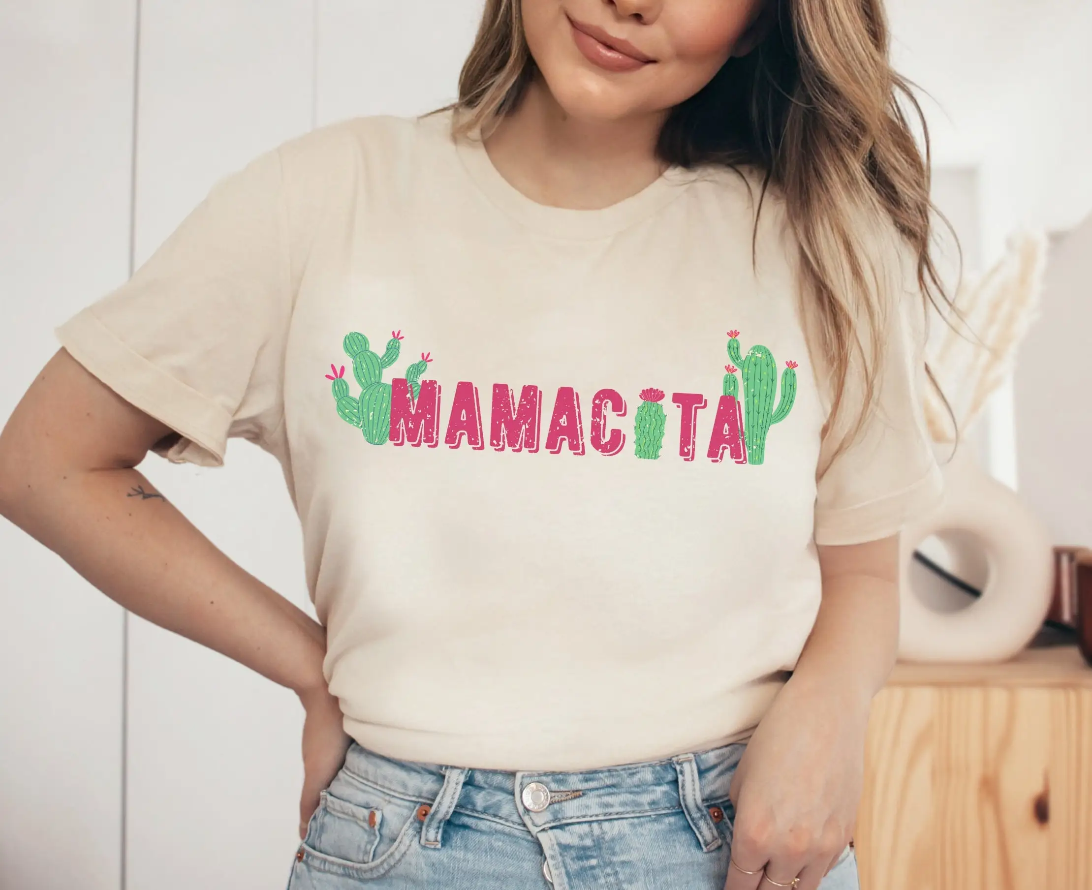 MamaCita Cactus T Shirt Mexican Fiesta Cinco De Mayo Papacito Couples Matching Hispanic Bridal Shower