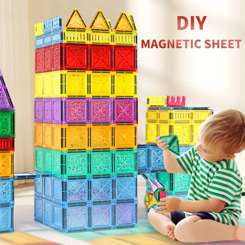 Kinderen vroege onderwijs intelligentie speelgoed magnetisch stuk pijpleiding magneet bouwstenen pure magnetische set DIY cadeau