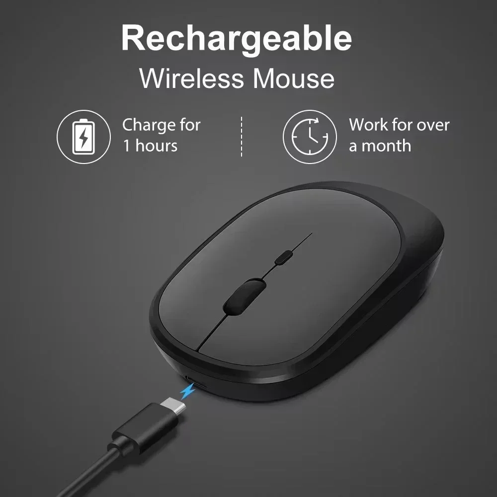 Xiaomi Wireless Mouse Rechargeable Mouse Gamer Dual Mode Bluetooth-compatible 2.4G USB Mute Mice For Laptop Tablet Macbook Mause