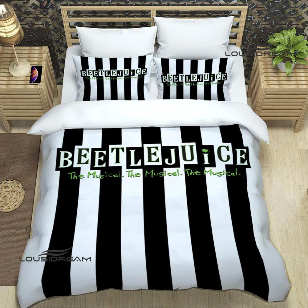 Horror movie B-Beetlejuice Bedding Sets exquisite supplies set duvet cover bed comforter set bedding set luxury birthday gift