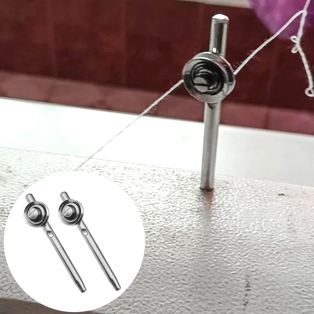 2 PCS Thread Guide Spool Pin With Small Thread Clamp # 229-32552 For Juki DDL-8700 Computer Flatbed Sewing Machine Accessories