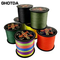 GHOTDA-sedal de pesca trenzado de PE, multifilamento para pesca de carpa, 300M, 4 hebras, 8 hebras