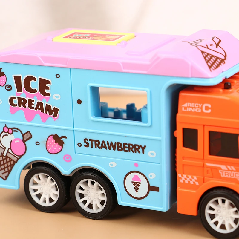 New Ice Cream Candy Car Modle Play Toys Candy Car Ice Cream Candy Cart House Brain Game Kids Toys Children's Gift